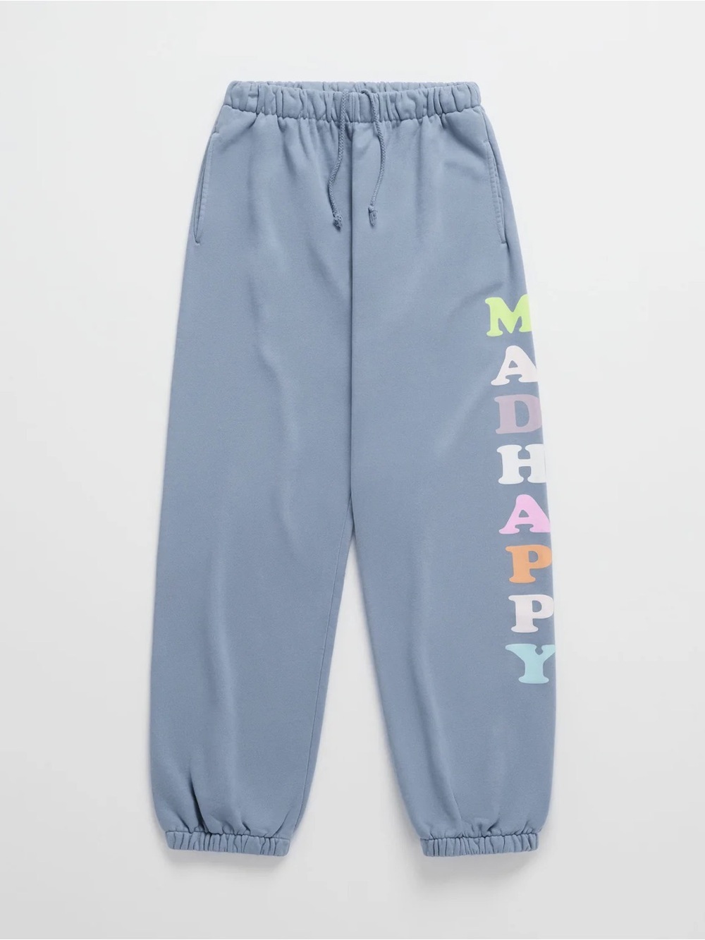 Madhappy Pastels French Terry Sweatpants Joggers Frost Blue XS Cotton Logo